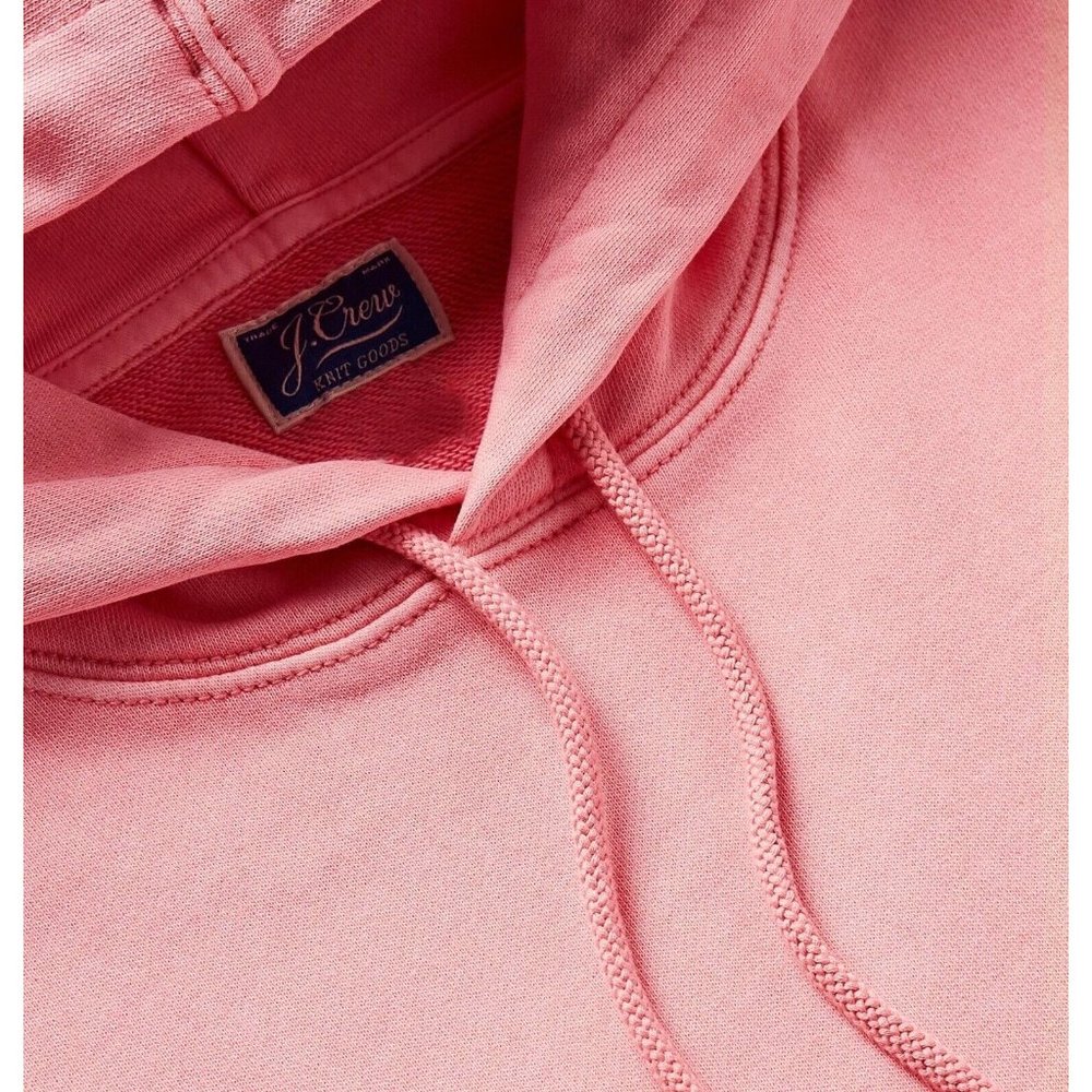 J. Crew Garment Dyed French Terry Hoodie Pink - Picture 4 of 4